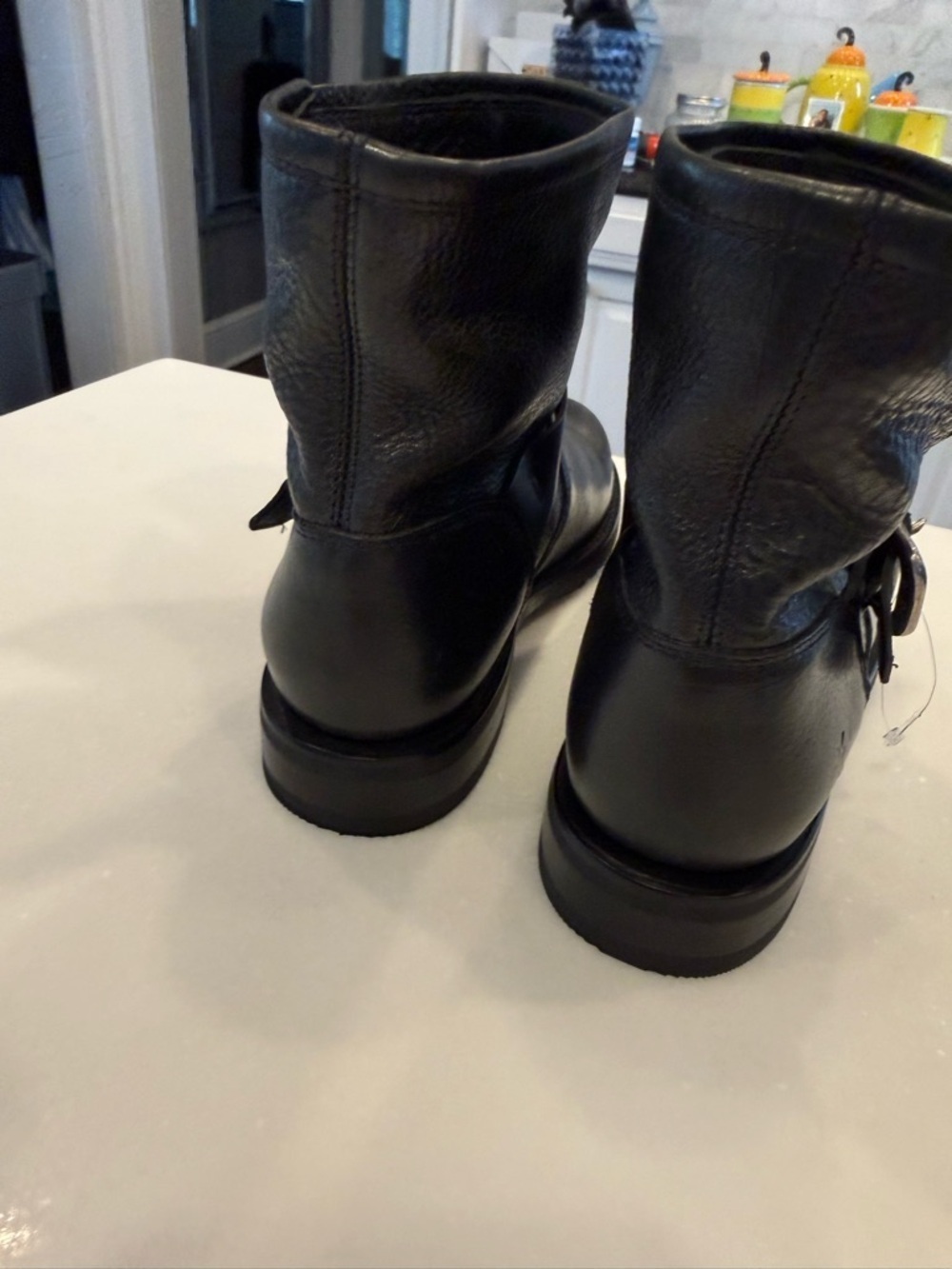 FRYE “Veronica Bootie” Women’s Oiled Leather Boot Black  Size: 7.5 NEW - Picture 6 of 14
